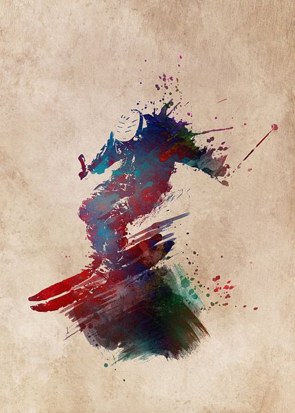 Ski sport art #ski #sport by JBJart Justyna Jaszke
