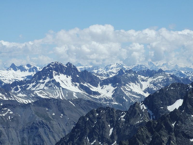 Uitzicht over de Franse alpen by Mirjam Otto