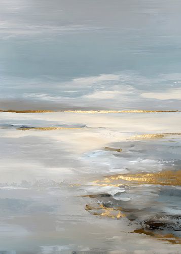 Abstract: Wabi-Sabi Gold in a Minimalist Luxury Style