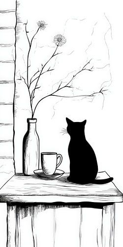 schwarze Katze