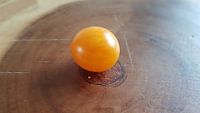 Oranje op hout
