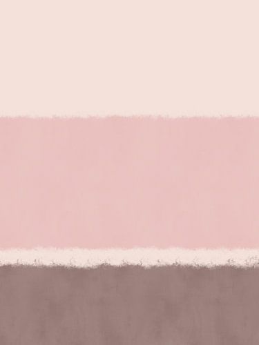 Peinture abstraite dans les tons blanc, rose pâle et brun chaud, dans le style de Rothko sur Art minimaliste abstrait