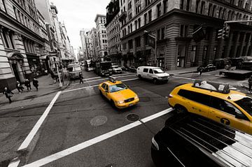 New York yellow cab van John Sassen