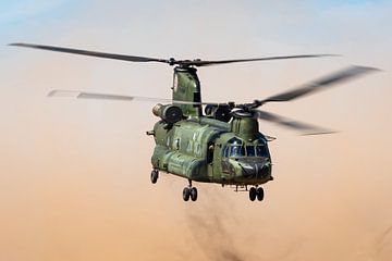 Chinook in the sandstorm by Kris Christiaens