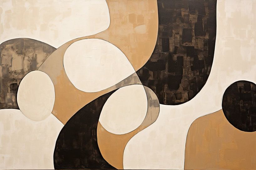 Synergie | Beige von Abstraktes Gemälde