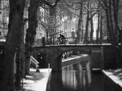Utrecht, Netherlands, cyclist on the Nieuwe Gracht par Robert-Jan van Lotringen Aperçu