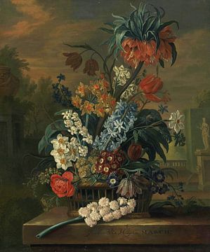 Zwölf Monate voller Blumen: März, Jacob van Huysum