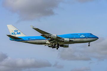 KLM Boeing 747-400 bei der Landung "Stadt Shanghai". von Jaap van den Berg