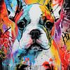 Französische Bulldogge Pop Art von ARTemberaubend