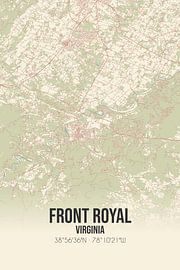Vintage map of Front Royal (Virginia), USA. by Prints of Place