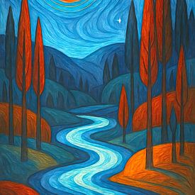 In einem Land in Blau und Rot von Jutta Maria Pusl