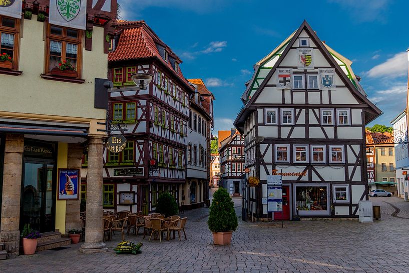 Beautiful half-timbered town of Schmalkalden by Oliver Hlavaty