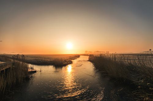 Sunrise over Friesland