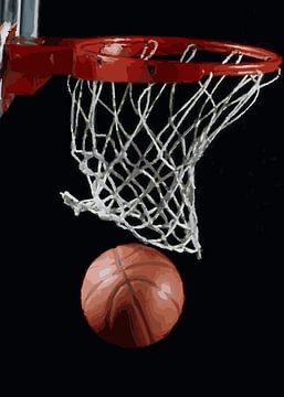 Motivational art of basketball vector by IHSANUDDIN .