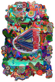 Pop-abstract van Diego Manuel Rodriguez