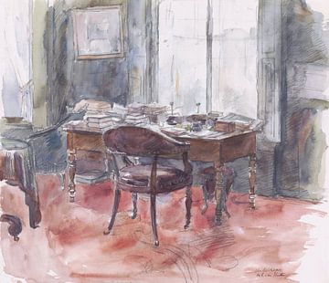 Barbara Elisabeth van Houten, The desk in the study of Mr S. van Houten by Atelier Liesjes