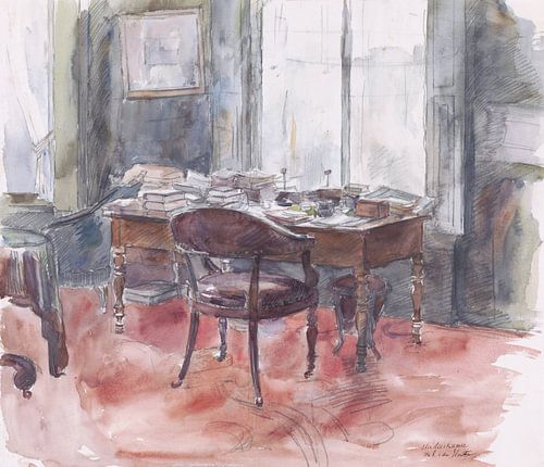 Barbara Elisabeth van Houten, Le bureau dans l'étude de M. S. van Houten