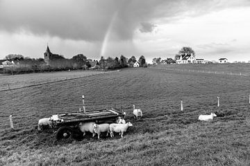 WellRainbowB&W sur Michel de Koning