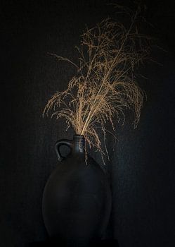 Stillleben Federn im Glas