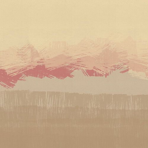 Paysage abstrait moderne « Horizon » n° 008 sur Dina Dankers
