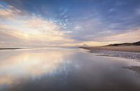 Reflection on wet sand