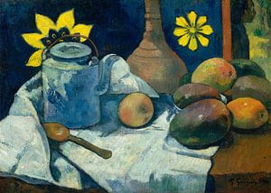 Paul Gauguin. Still Life with Teapot and Fruit