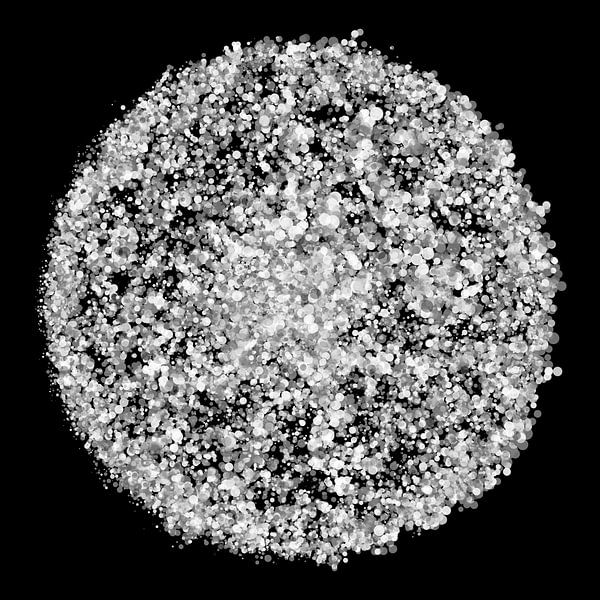 Grey Abstract Flower by TONYWORKS