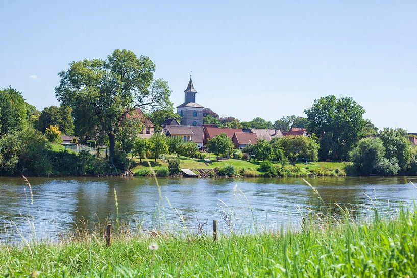 Weserpartie and St Martin's Church, Hoya by Torsten Krüger