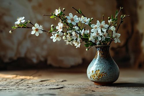 Vaas als stilleven op een verlaten locatie