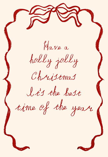 Holly Jolly Christmas – Handschrift-Typografie