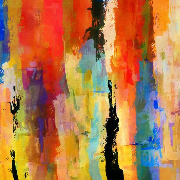 Vertical brushstrokes by Angel Estevez