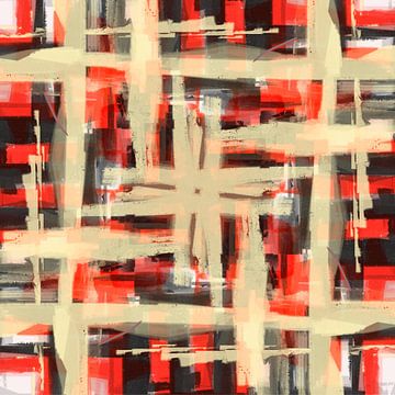 Abstract with a repeating pattern of horizontal and vertical line patterns