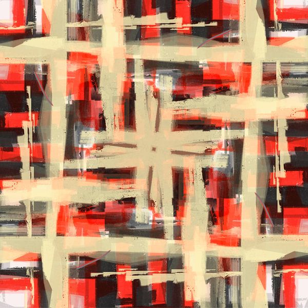 Abstrakte mit einen wiederholendes Muster von horizontalen und vertikalen Linien Mustern von Olafs Bildwelt