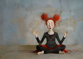 Yoga position by Heike Hultsch