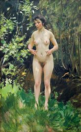 Vrouwelijk naakt, Leda - Anders Zorn -1910 van Atelier Liesjes