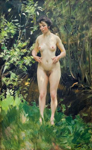 Vrouwelijk naakt, Leda - Anders Zorn -1910