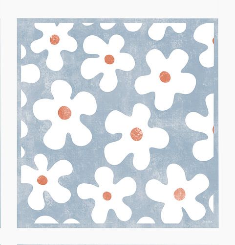 Fleur en France - Flowers - Blue & Orange