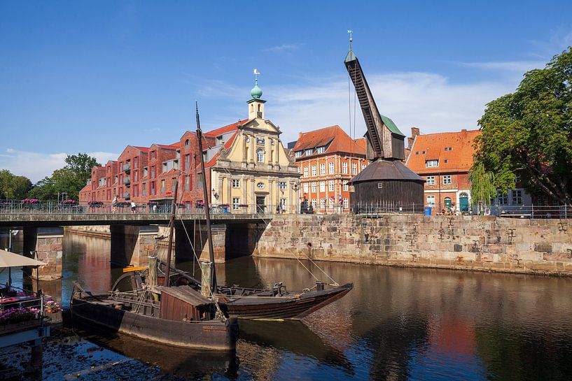 Ilmenau, Historic department store, Hotel Altes Kaufhaus,Historic old crane, Old town, Lüneburg, Low by Torsten Krüger
