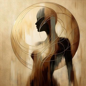 Woman Cirkels van FoXo Art