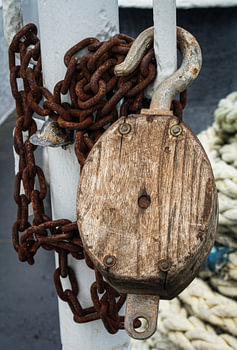 ss Rotterdam Kette mit Umlenkrolle