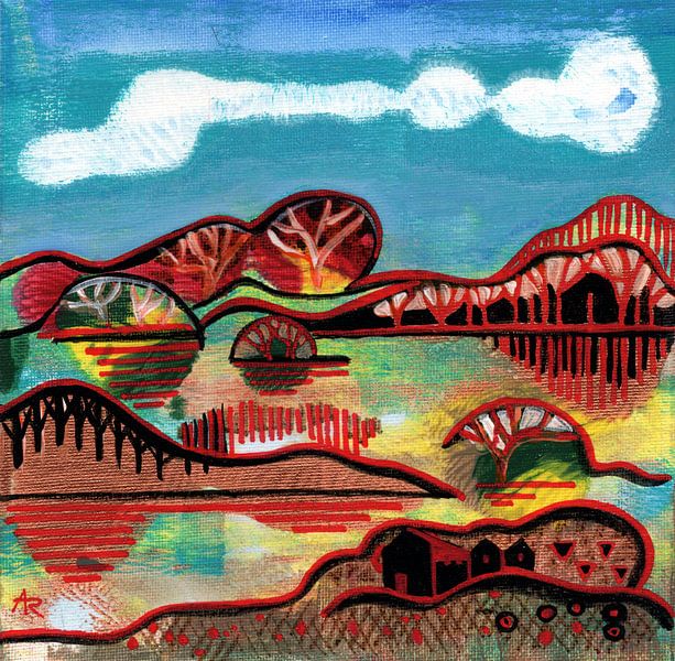 ursprüngliche Saisonlandschaft - Herbst von Ariadna de Raadt-Goldberg