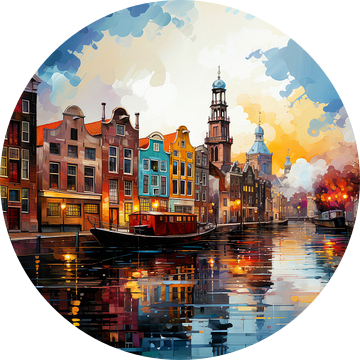 Amsterdam Schilderij van Preet Lambon