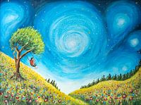 Between hills and sky