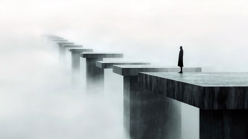 Pad in de mist van Frank Heinz