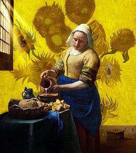 Das Milchmädchen und die Sonnenblumen