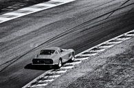 Ferrari 275 GTB klassieke sportwagen op Spa Francorchamps in zwart-wit van Sjoerd van der Wal Fotografie thumbnail