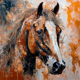 Goldenes Pferd 7 von Marjolein Deelen