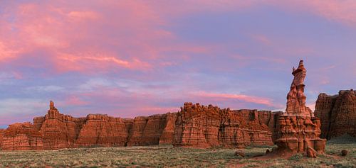 Zonsondergang in de Painted Desert, Arizona
