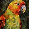 Parrot Mosaic by Digitale Schilderijen