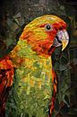 Parrot Mosaic by Digitale Schilderijen thumbnail